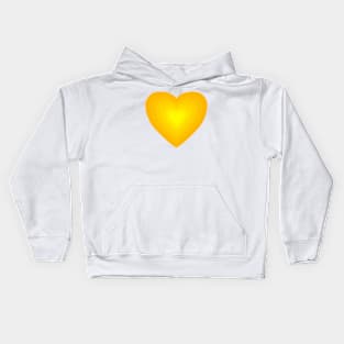 Yellow heart Kids Hoodie